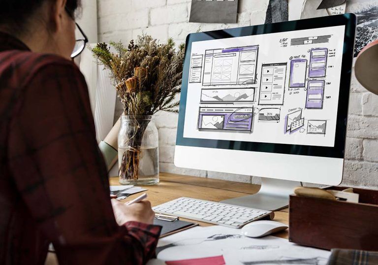 website-development-layout-sketch-drawing-home-color-purple